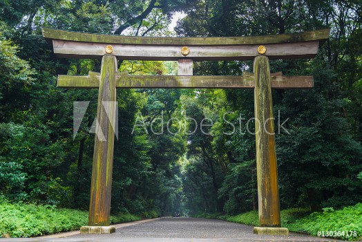 Picture of Meiji-jingu temple in Central Tokyo Japan